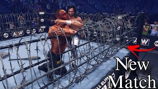 WWE 2K23 Barbed Wire Deathmatch Gameplay [upl. by Grantley]