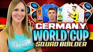 WORLD CUP 2018 GERMANY SQUAD BUILDER FIFA 18 ULTIMATE TEAM [upl. by Kinemod788]