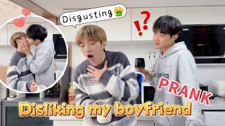 Disgusted With My Boyfriend For A Whole Day How Will He React🤣 Cute Gay Couple PRANK🥰 [upl. by Sregor932]