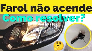 🛺Farol baixo do Sandero não acende como resolver esse problema PASSO A PASSO [upl. by Arte788]