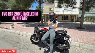 Tvs Apache Rtr 200 İnceleme ve Sürüş Alınır mı [upl. by Suinotna452]