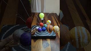 3D Solar System Working Model  Science Project School Project 5th grade school diy shorts [upl. by Akerley524]