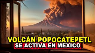 Erupción y expulsión de Ceniza de volcán Popocatepetl hoy en México [upl. by Timmons]