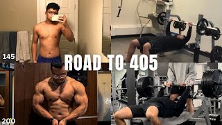 NATURAL BENCH PRESS TRANSFORMATION  135405 LBS [upl. by Adivad249]