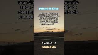 Provérbios 3  16 palavradedeus fé biblia eucreio [upl. by Enilarak]