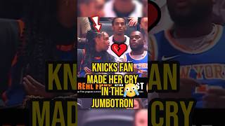 Knicks fans are crazy 💔 nba nbashorts knicks newyork couplegoals shorts heartbreak [upl. by Aiuqcaj]