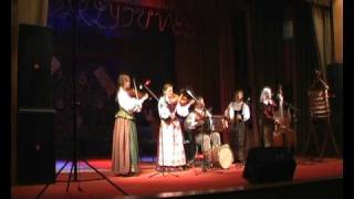 Polka with tambourine by Lithuanian folk music choir quotRaskilaquot [upl. by Cila]