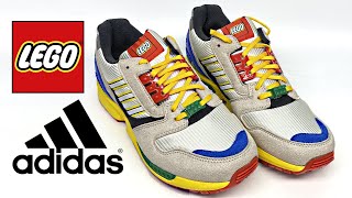 Rare Adidas ZX 8000 LEGO Shoes review [upl. by Juana]