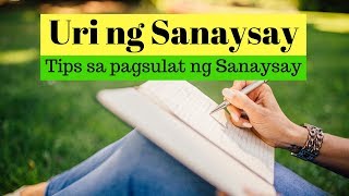 Sanaysay  Uri ng Sanaysay  Mga Tips sa Pagsulat ng Sanaysay Araling Pilipino [upl. by Ellainad629]