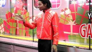 Michael Jackson Impersonator  New York City [upl. by Yknarf]