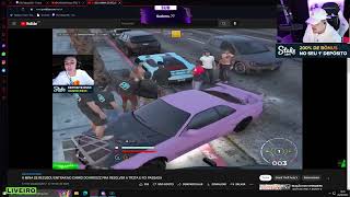 Galego reagindo ao Kroozz passando a mina que recusou entrar no carro  Gta rp [upl. by Aronael]