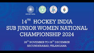 14th Hockey India SubJunior Women National Championship 2024 Secunderabad Telangana [upl. by Ardnohsed]