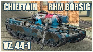 Chieftain Mk 6 RhmBorsig WT amp Vz 441 • WoT Blitz Gameplay [upl. by Tedra]