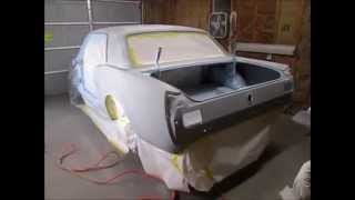 1965 Mustang light blue paint process [upl. by Strohl143]