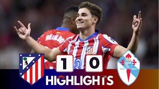 Atletico Madrid vs Celta Vigo 10 Julian Alvarez Scored in the last Minute [upl. by Nawat446]