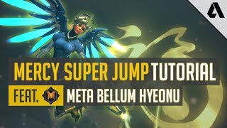 Overwatch Pro Tip  Mercy Super Jump Tutorial  Meta Bellum Hyeonu Advanced Support Gameplay Guide [upl. by Nnaeus]