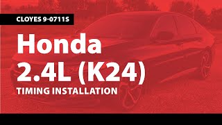 Honda 24L K24 Timing Chain Replacement [upl. by Karmen155]