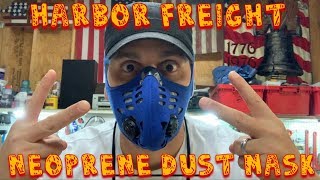 Harbor Freight Tools Neoprene Dusk Mask Review [upl. by Sipple]