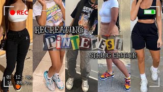 RECREATING PINTEREST OUTFITS SPRING EDITION [upl. by Lurline]