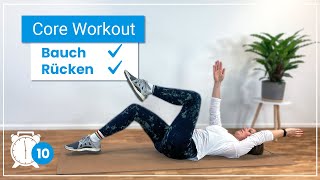 10 Minuten Core Workout ✅ Stärke Bauch amp Rücken mit diesen Übungen [upl. by Enisaj461]