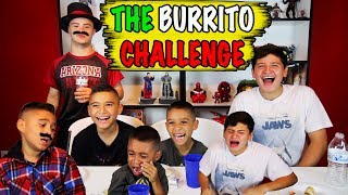 BURRITO CHALLENGE 12 INGREDIENTS  SO HOT THEY CRY [upl. by Sila]