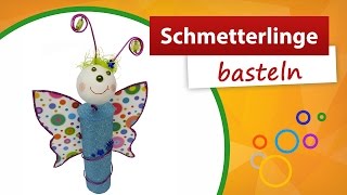 Schmetterlinge selber basteln  trendmarkt24 Bastelvideo [upl. by Shishko253]