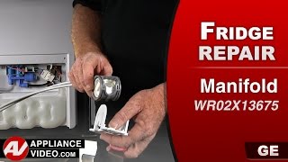 GE Refrigerator  Leaking Water  Manifold Repair and Diagnostic [upl. by Cohe]