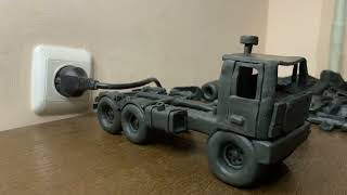 Sculpting new Truck Making plasticine [upl. by Aillimac]