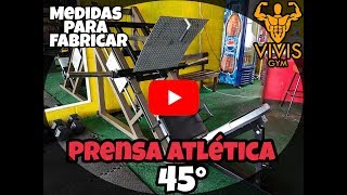 Medidas para fabricar prensa atlética de 45 grados 😱😱 [upl. by Pegasus]