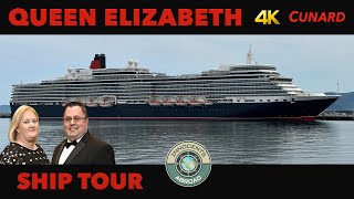 Queen Elizabeth Ship Tour  Full Walkthrough  Cunard [upl. by Hedgcock]