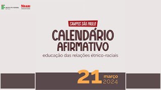 Calendário afirmativo 2024 2103  Tarde [upl. by Hill699]