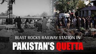 Blast Rocks Railway Station In Pakistans Quetta At Least 25 Killed [upl. by Friedberg]