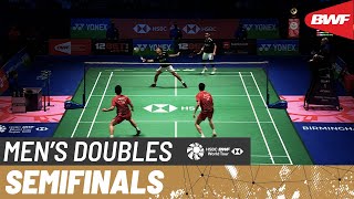 YONEX All England Open 2023  AlfianArdianto INA 1 vs HeZhou CHN  SF [upl. by Haidebez]