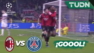 ¡QUÉ GOLAZO Rafael Leão DE CHILENA  Milan 11 PSG  UEFA Champions League 202324  TUDN [upl. by Kamila]