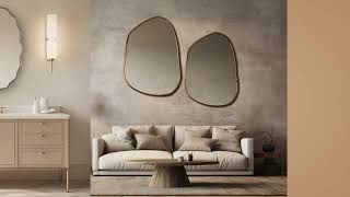 Modern Asymmetrical Mirror  Elevate Your Space with Palmeraies Mirror [upl. by Faxen]