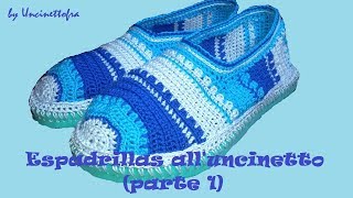 Espadrillas alluncinetto con suola in gomma parte 1 [upl. by Granese]