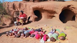 Cold Winter day in a Cave and Cooking Village Style Food Village life of Africa [upl. by Marlee]