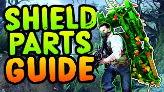 ALL SHIELD PART LOCATIONS How to build the Shield in Zetsubou No Shima [upl. by Adnar141]