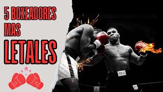 Los 5 BOXEADORES más LETALES de TODOS los TIEMPOS 🥊 [upl. by Bixler]