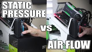 I compared static pressure fan vs airflow fan on a radiator here is what happened [upl. by Attalie]