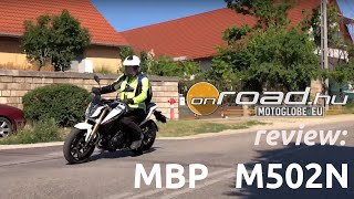 MBP M502N REVIEW  Onroadbike [upl. by Atyekram]