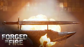 Forged in Fire Medieval Sword of Mystery DESTROYS EVERYTHING in its Path Season 8 [upl. by Ailehpo]