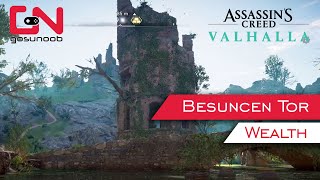 AC Valhalla How to Get Besuncen Tor Gear Wealth Underwater [upl. by Amado]