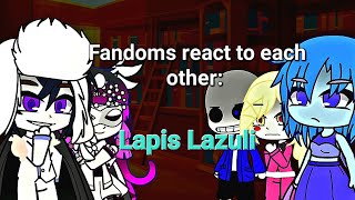 Fandoms react to each other part 1  Lapis Lazuli  BsdGenshin impactUndertaleHHSteven Universe [upl. by Adok817]