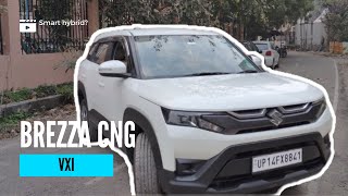 Brezza 2024 CNG vxi review  This SUV has drops its power specs [upl. by Aromas]