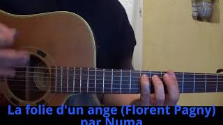 La folie dun ange Florent Pagny reprise à la guitare  Cover 2003 [upl. by Icyaj]