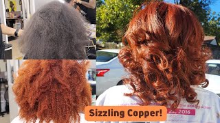 Jet Black to Sizzling Copper Red LOREAL HI COLOR HIGHLIGHTS WHAT DID I DO WRONG [upl. by Rudich32]