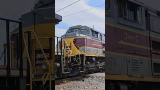 NS1074 quotLackawannaquot trailing 2nd on the ZMQG4 railfaning heritageunits [upl. by Htilil]