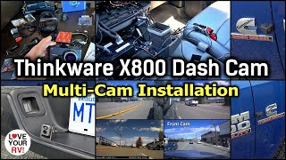 Thinkware X800 Dash Cam  Multi Cam Installation  Hard Wired into a Ram 3500 Pickup Truck [upl. by Pasho]