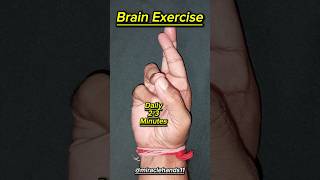 Sharpen your brain 🧠 with this mudra shorts brain exercise mudra [upl. by Waldner137]